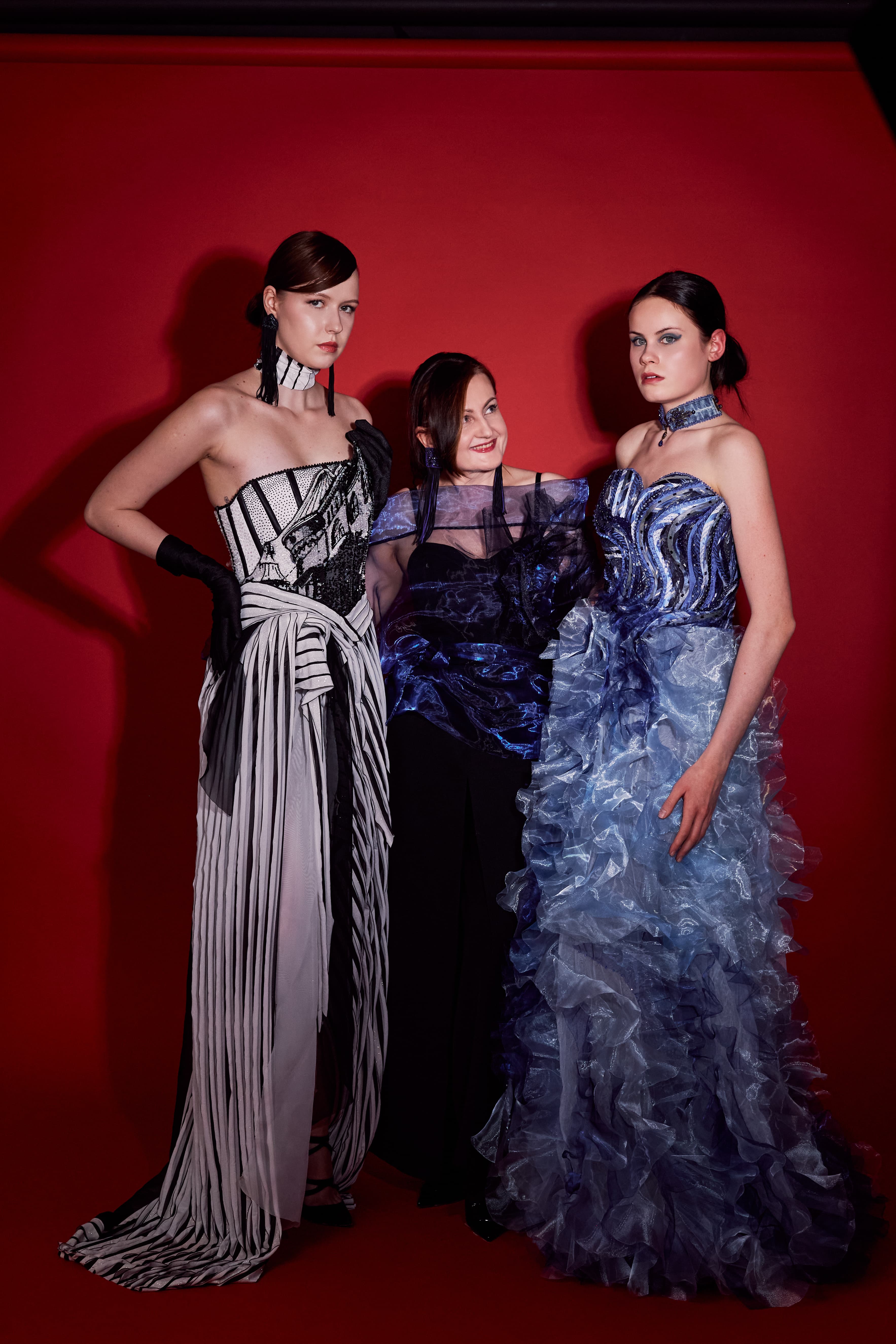 Handmade couture details in sustainable fashion and eco couture design