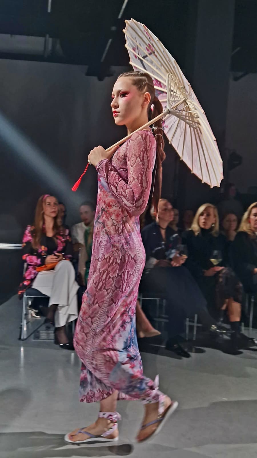 Fashion editorial photography of Anastasija Balak's collection Silent Guardian / Falling Petals at Tallinn Fashion Week