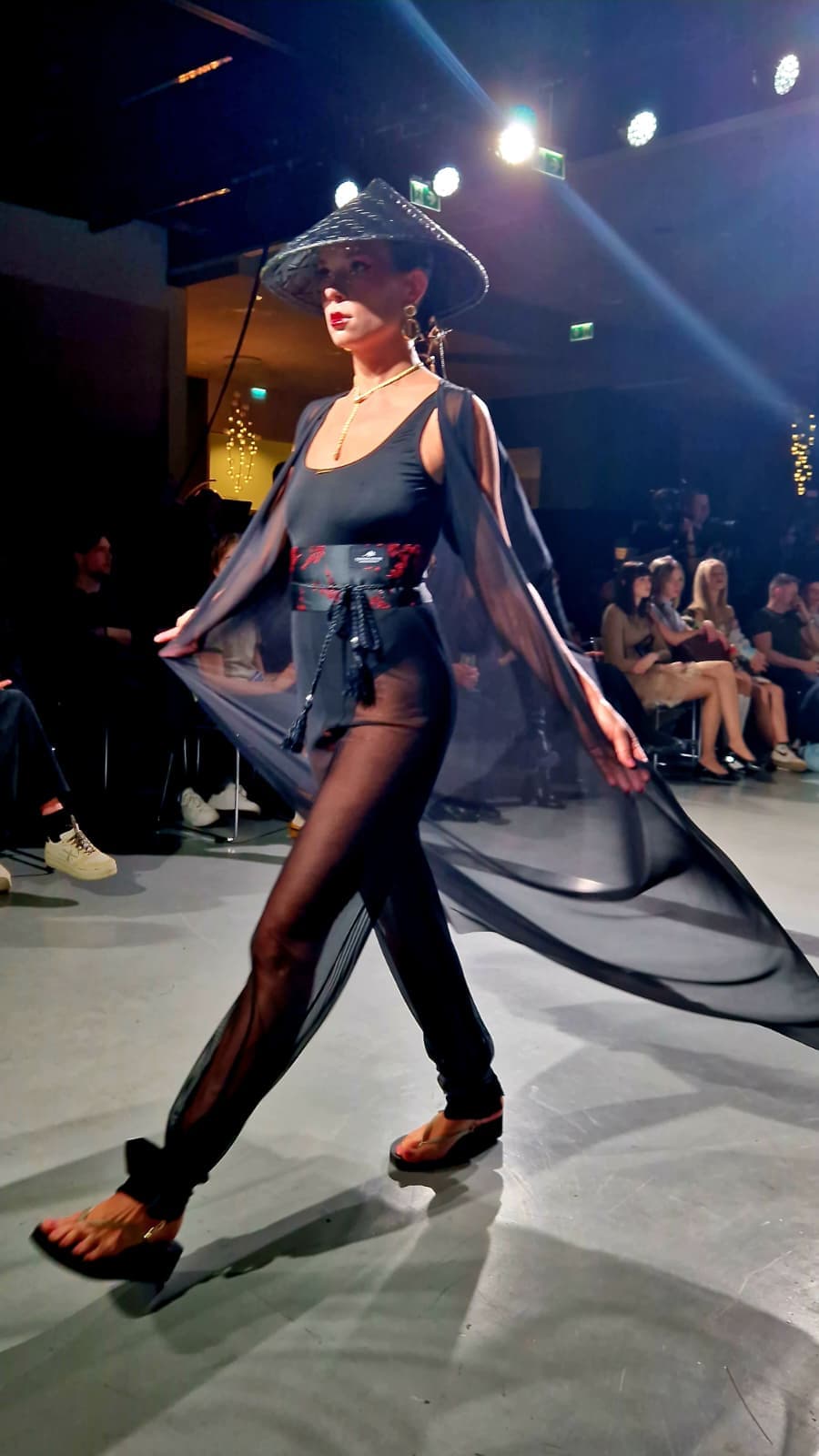 Fashion editorial photography of Anastasija Balak's collection Silent Guardian / Falling Petals at Tallinn Fashion Week