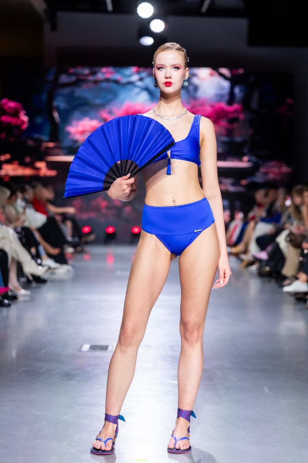 Fashion editorial photography of Anastasija Balak's collection Silent Guardian / Falling Petals at Tallinn Fashion Week