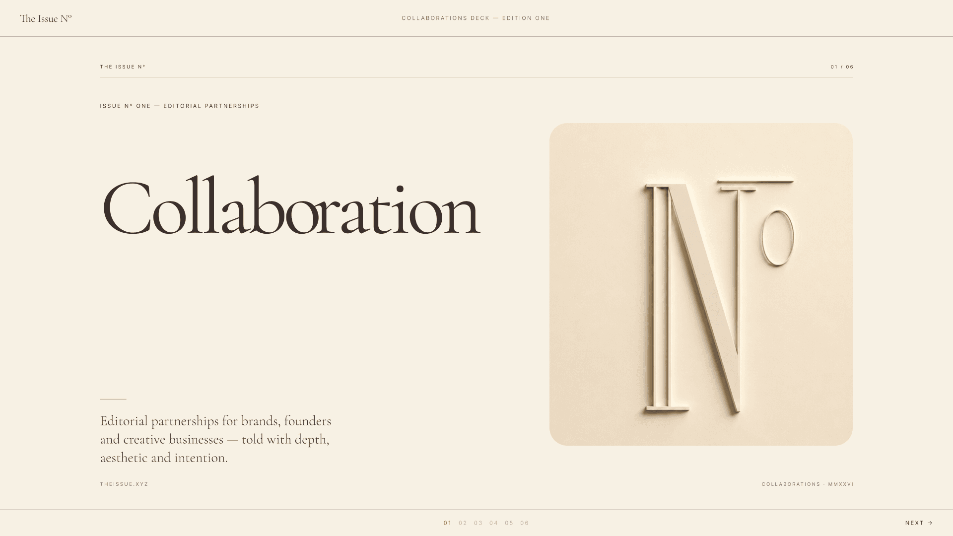 The Issue № media kit page 1